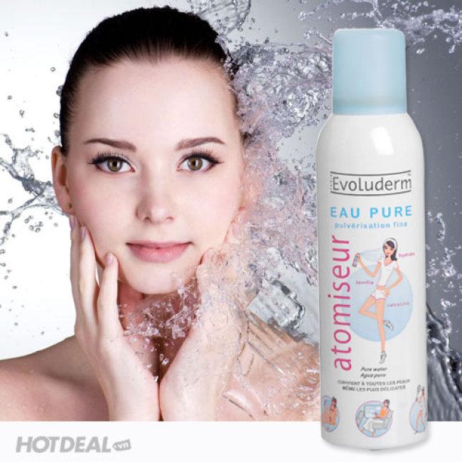 [HCM]Xịt khoáng lớn EVOLUDERM Atomiseur Eau Pure 400ml