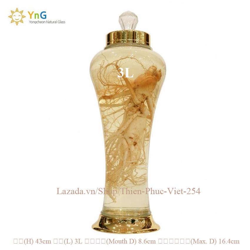 Bình Thủy tinh Cao Cấp Made in korea 3 lít (N57)