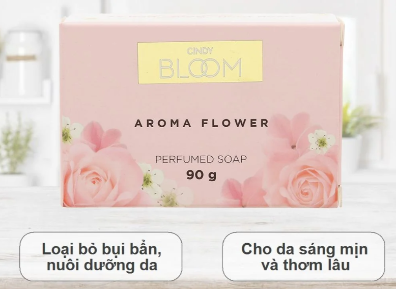 Xà bông cục Cindy Bloom Aroma Flower ngọt ngào 90g