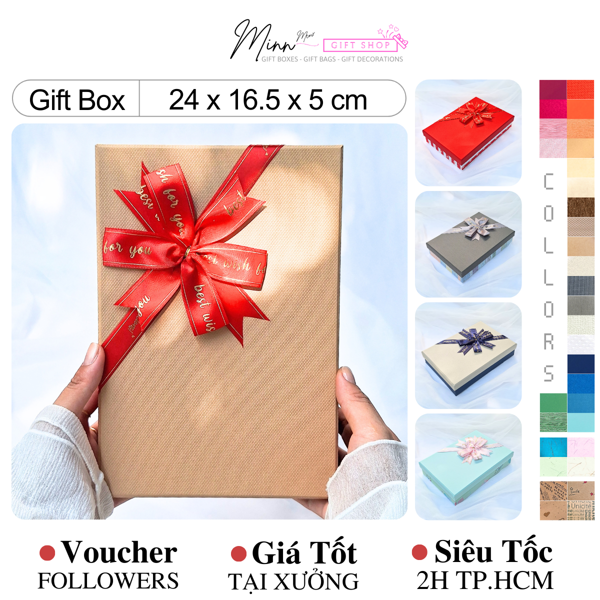 Gift box 24 x 16.5 x 5 cm | c202 minn meow gift shop