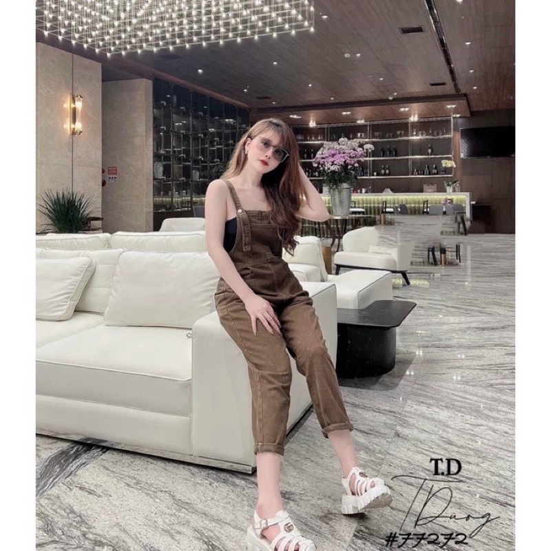 Yếm Quần Nâu Bò Hot Chất Đẹp (Có Sỉ)