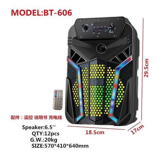 [HCM]Loa Thùng Karaoke Bluetooth BT-606 Siêu Hay Tặng kèm micro