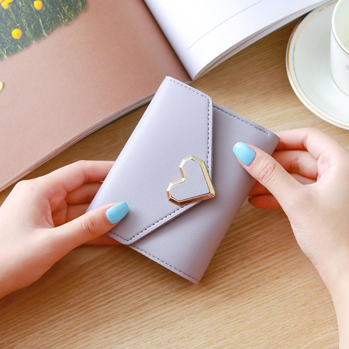 Ví nữ mini khóa trái tim