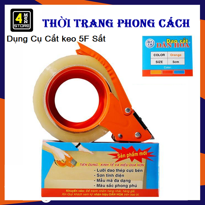 Dụng cụ cắt 5f sắt - đồ cắt băng keo cuộn bằng sắt - siêu bền