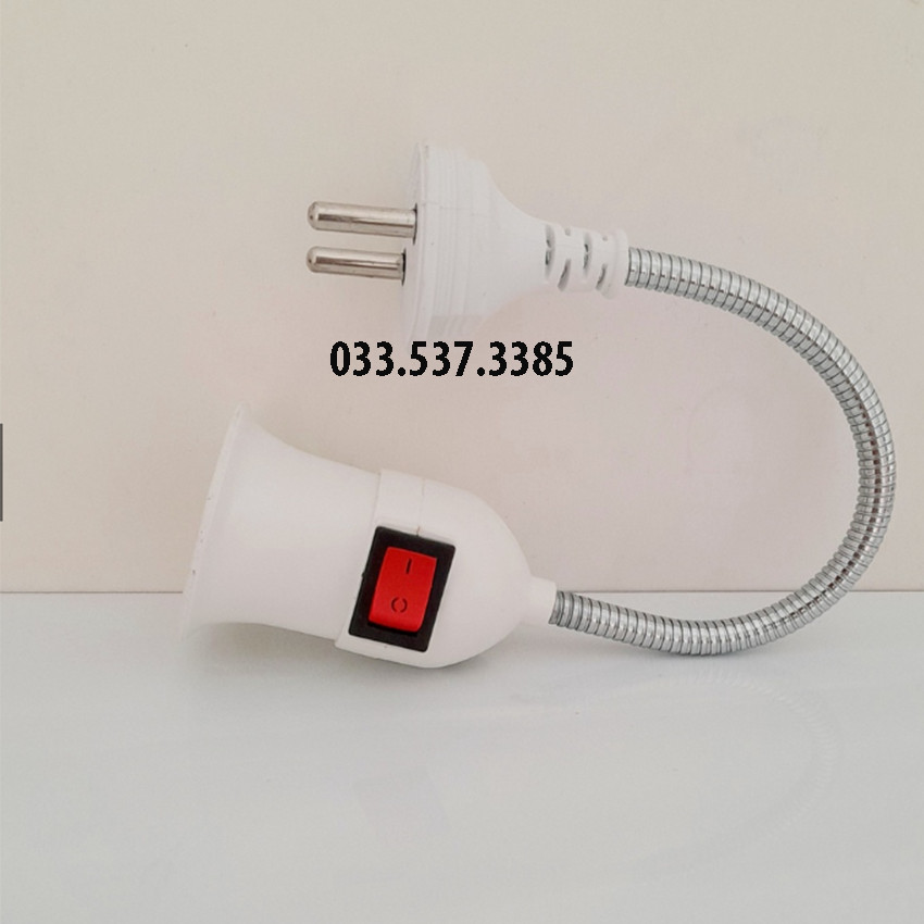 Đui đèn vặn lò xo, đui công tắc bẻ cong 360 độ