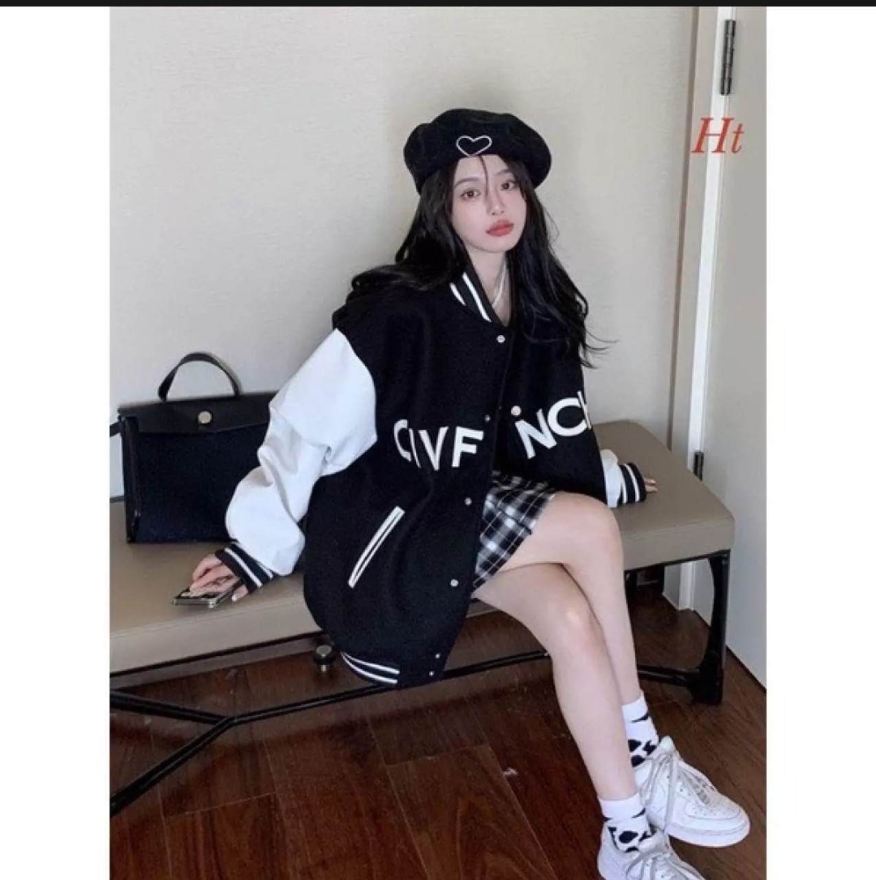Áo Khoác Bomber Phối tay trắng CIVF. ÁO khoác nam nữ chất nỉ cotton phong cách hàn quốc .thời trang hottrend 365