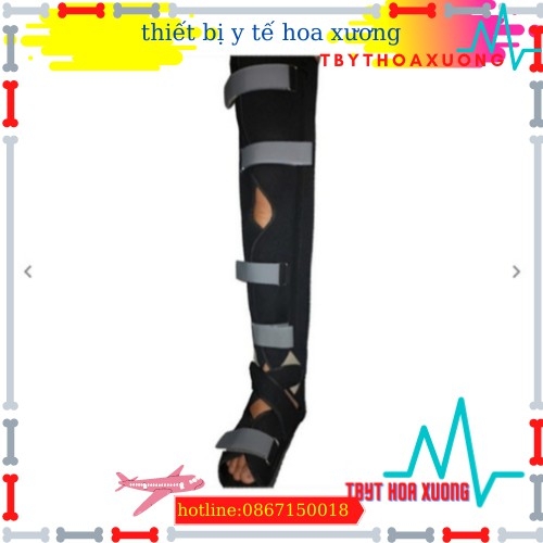 Nẹp cẳng chân dài Cố định chấn thương gãy xương, bong gân cẳng chân, cổ chân và bàn chân.