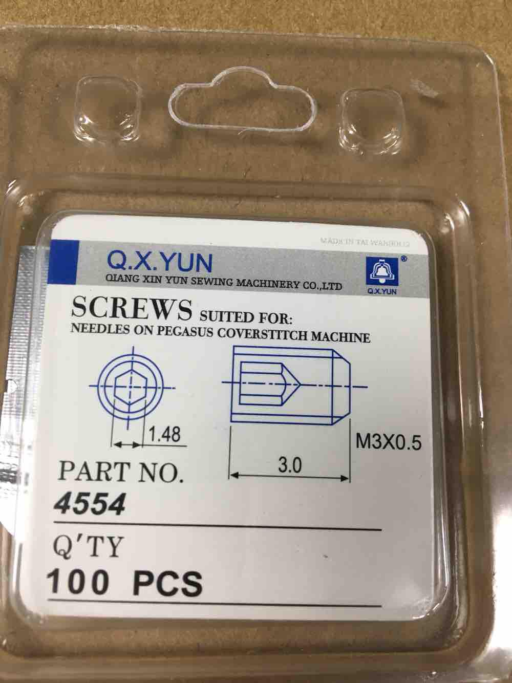 Ốc trí kim vắt sổ 1.5 lục giác 4554 (combo 10 con ốc)