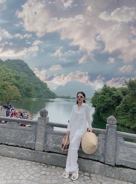 Áo sơ mi đũi trơn oversz