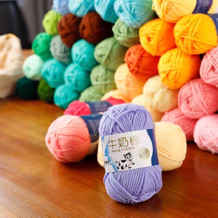Len Milk Bò/Milk Cotton - Cuộn 50gr (Mã 51-93)