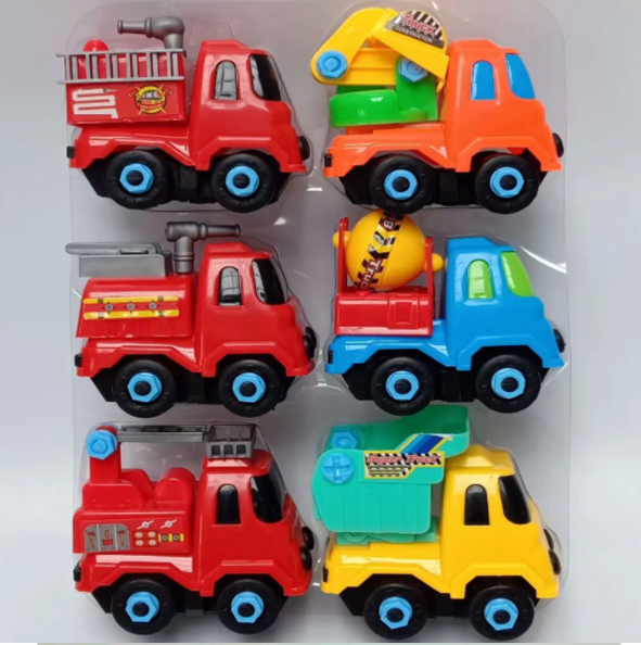 Bộ 6 xe ô tô lắp ghép kèm tua vít - cho bé khám phá sáng tạo