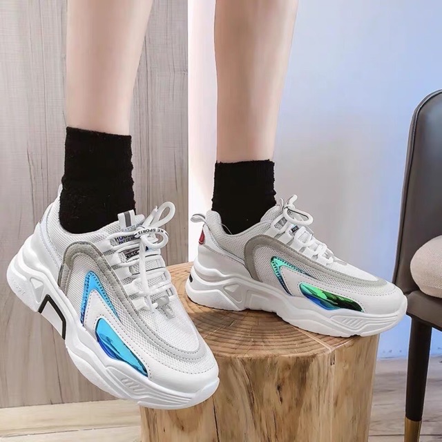 Giầy Nữ Thể Thao Sneaker TK Phản Quang Thời Trang Trẻ (shophanhan)