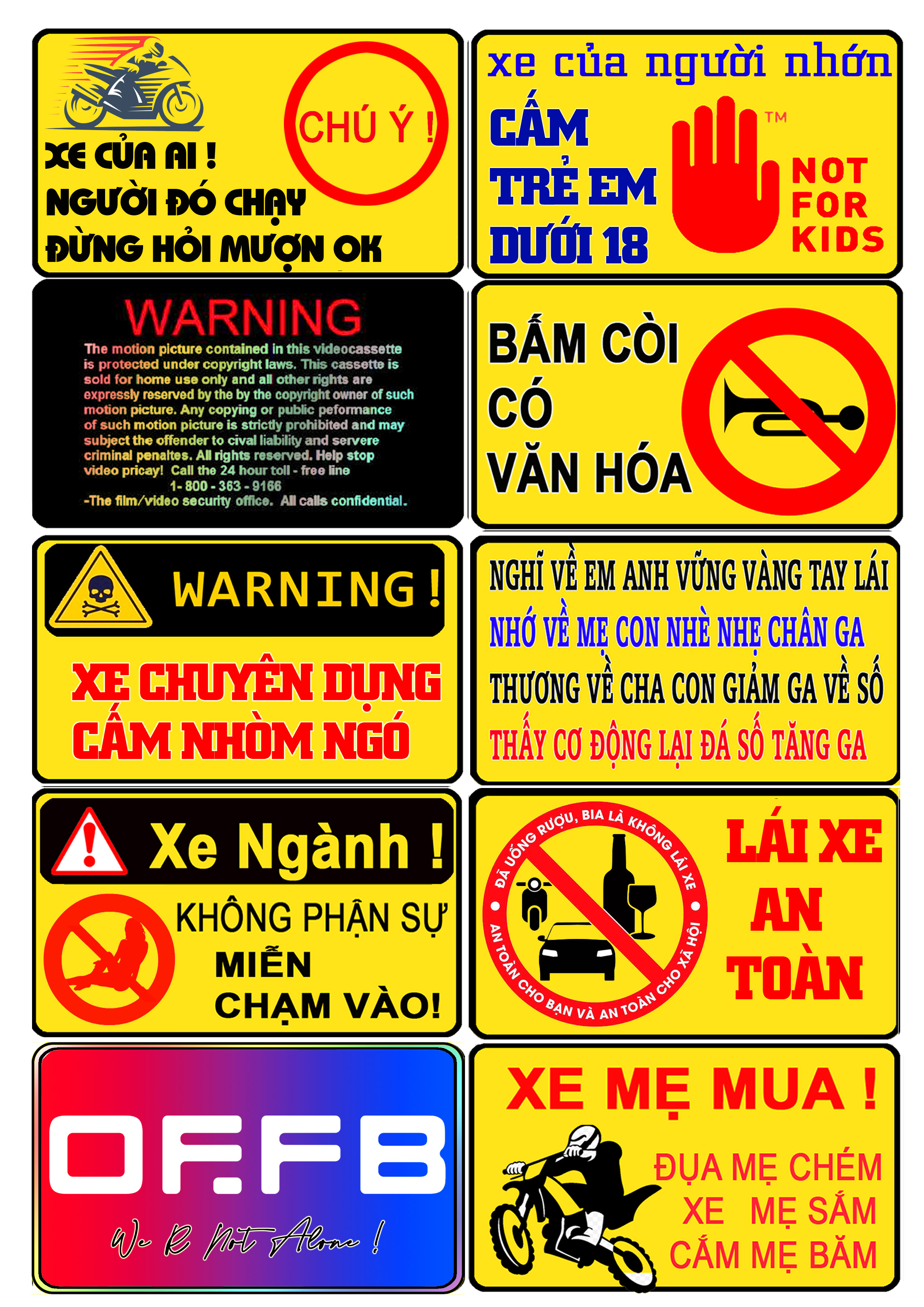 TEM CẢNH BÁO HÀI HƯỚC 1 20 TẤM