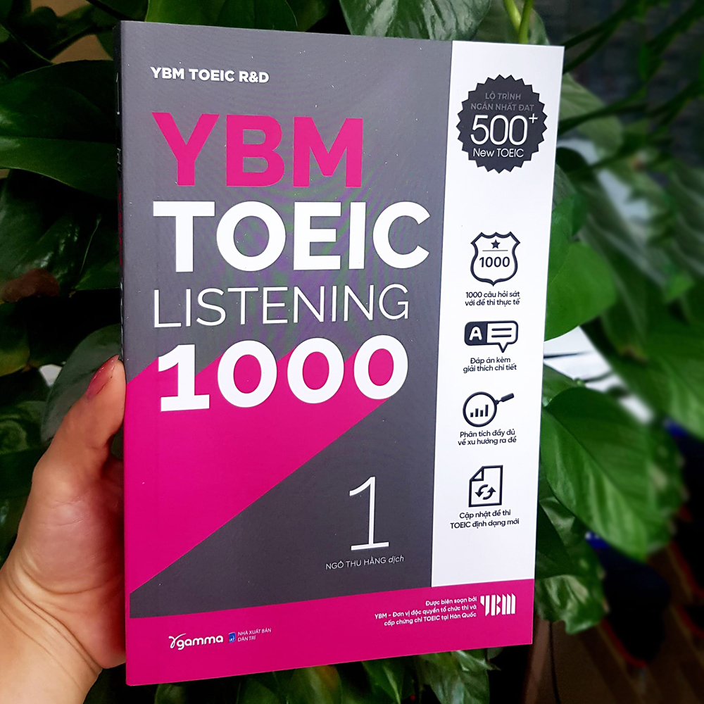 Sách - ybm toeic listening 1000 vol 1 259k