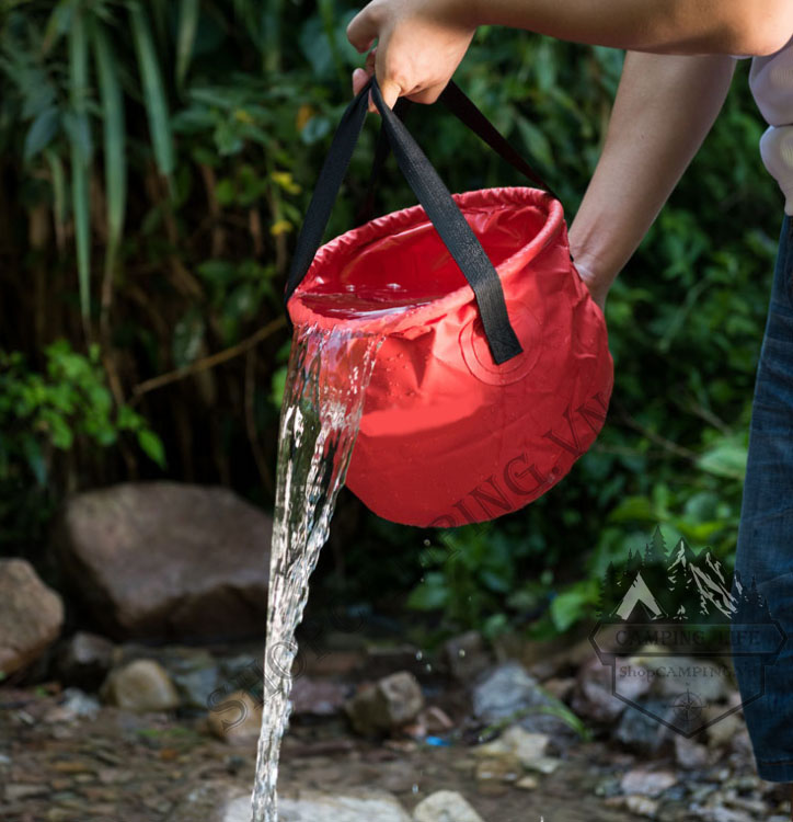 Xô đựng nước gấp gọn bỏ túi 10 lít