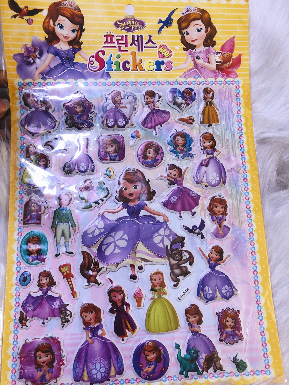 tấm dán hình sticker mẫu búp bê babie ( 1 tấm )