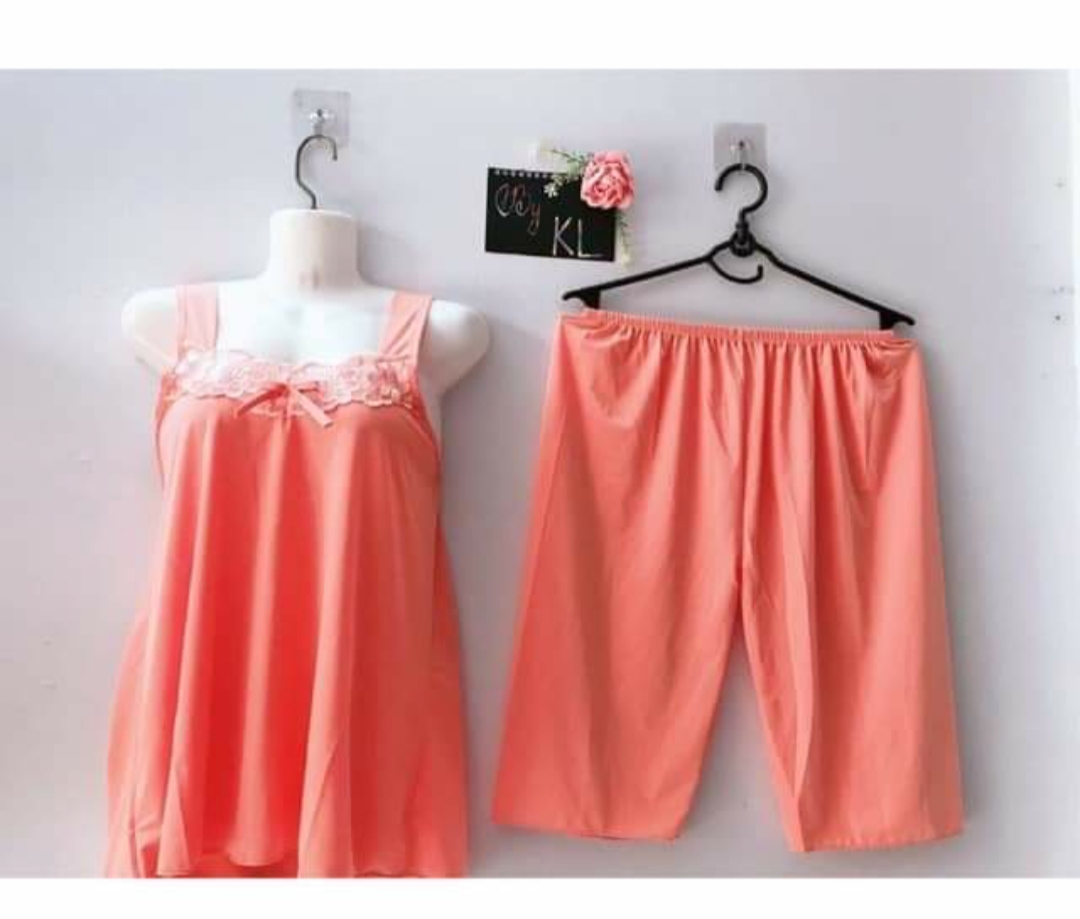 Đồ bộ lửng mặc ngủ thun lạnh mềm mại phối ren nhiều màu