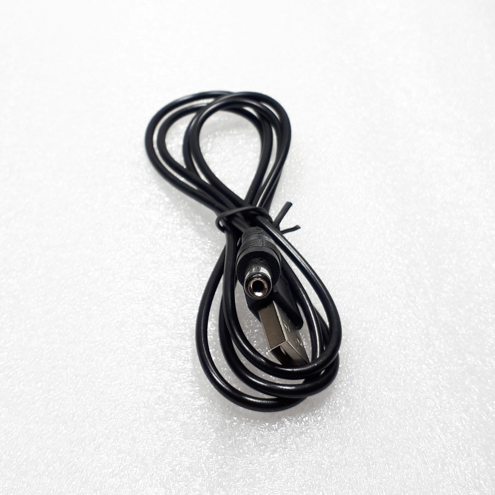 Cáp Chuyển USB ra 5V cổng tròn - Jack DC 5.5*2.1mm