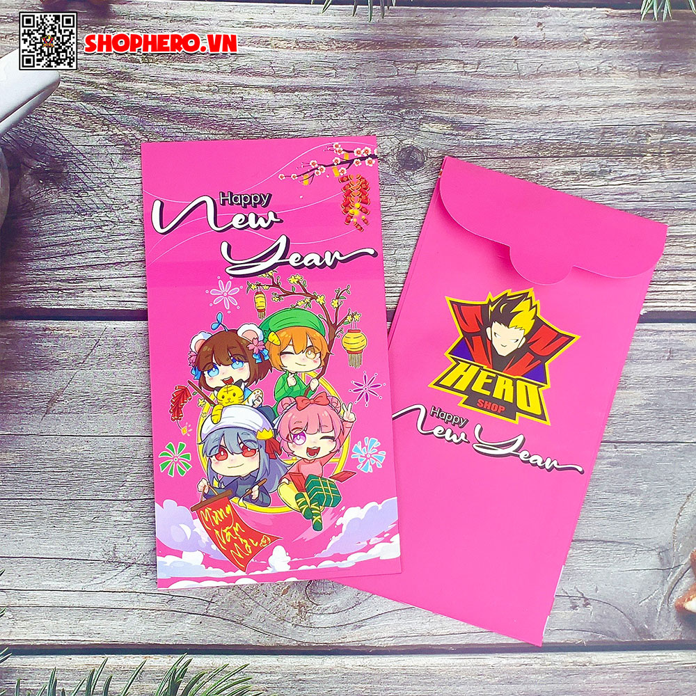 Bộ 6 bao lì xì Hero Team