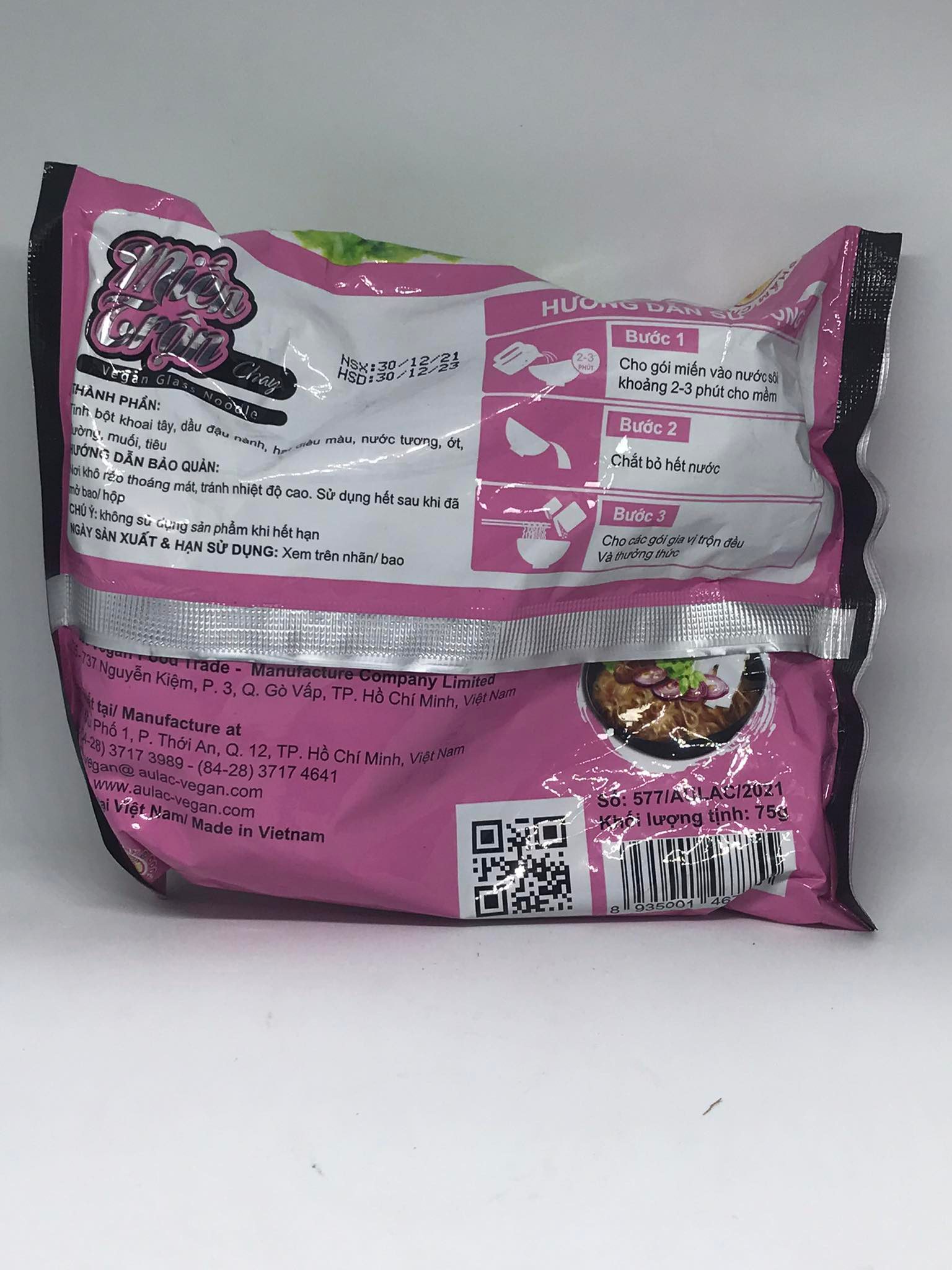 Miến Trộn Chay Âu Lạc - Gói 75g