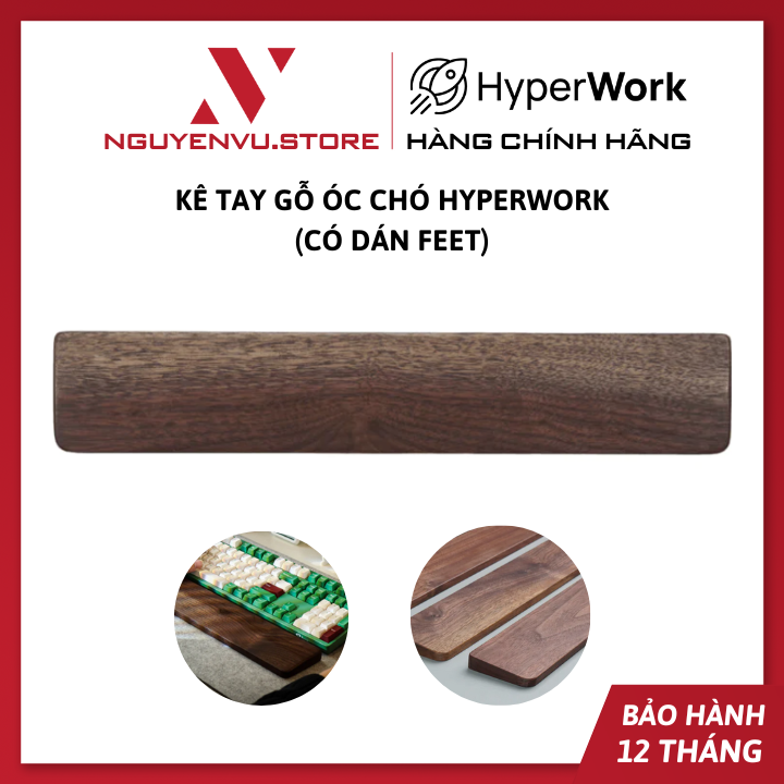 Hyperwork walnut armrest -authentic