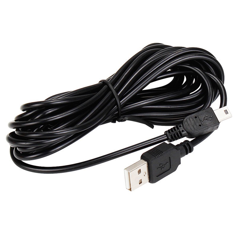 Cáp Sạc, Dây Nguồn Camera Hành Trình Dài 3.5m Mini USB