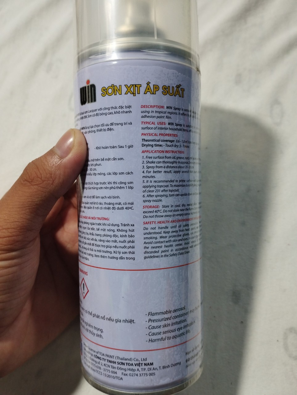 SƠN XỊT BÓNG WIN MÃ (321)