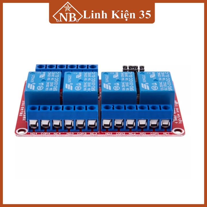 Module relay 5VDC 1 kênh, 2 kênh, 4 kênh High / Low