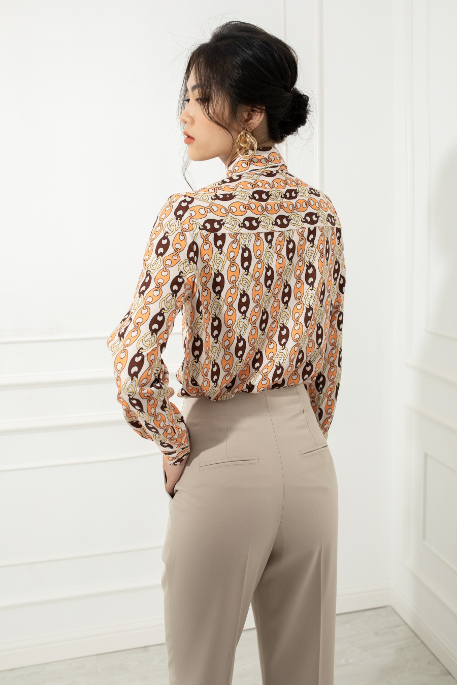 Masara quần baggy màu xám