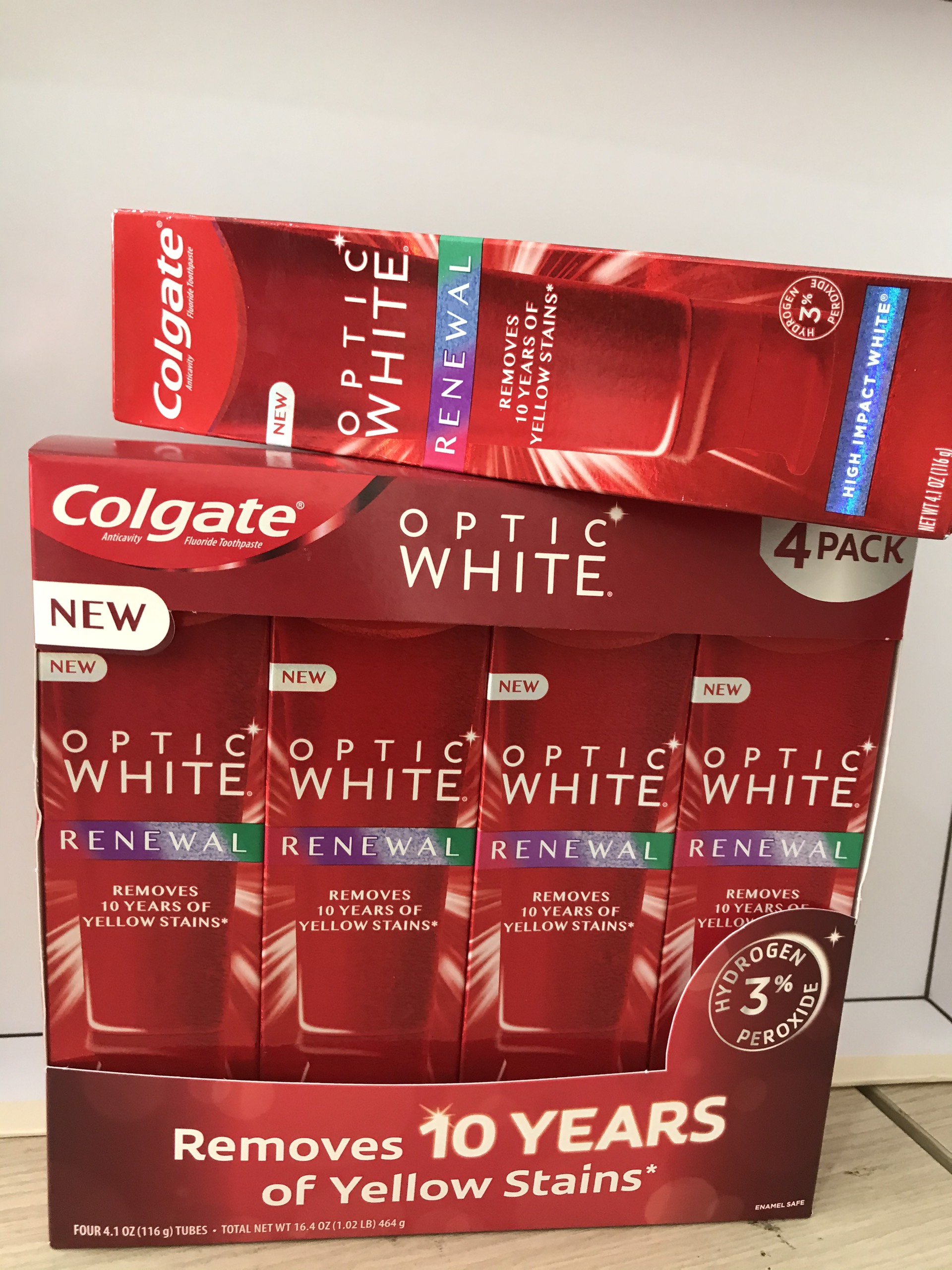[HCM]Kem đánh răng Colgate Optic White Renewal (1 TUÝP 116g) - Hàng Mỹ