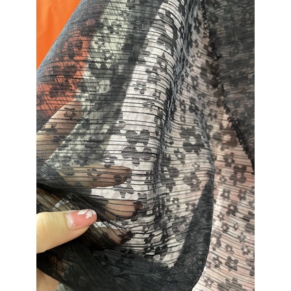 thiên tơ hoa , tơ organza hoa