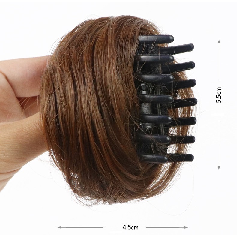 TÓC GIẢ BÚI MINI DẠNG KẸP(1 CẶP)