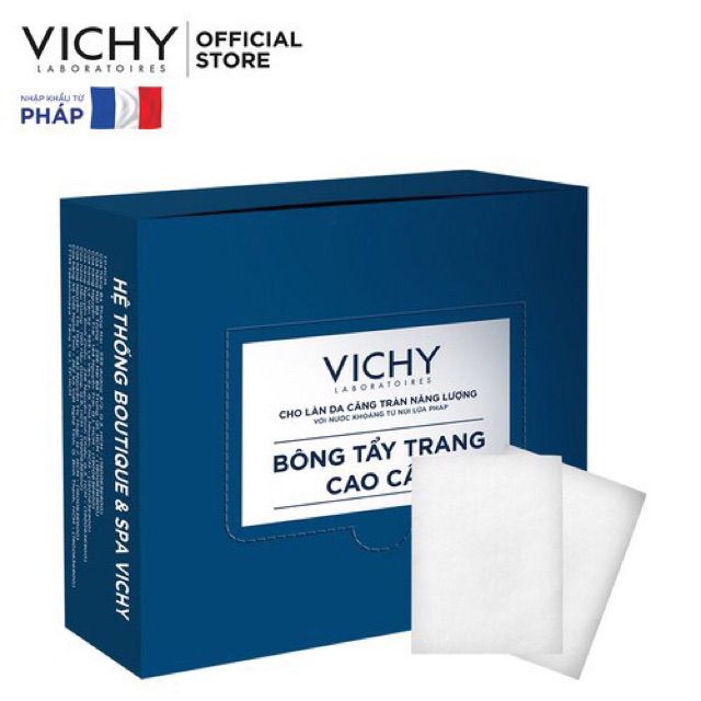 Bông tẩy trang cao cấp Vichy 80 miếng