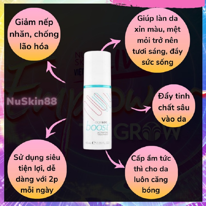 [Giá tốt, thị trường Nuskin Nhật Bản]Tinh Chất Máy Boost Nuskin. Mỹ phẩm Nuskin-Simson flora Sh06a