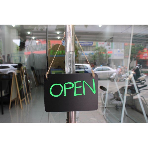 Bảng gỗ treo cửa Open/Closed - Bảng Tân Hà