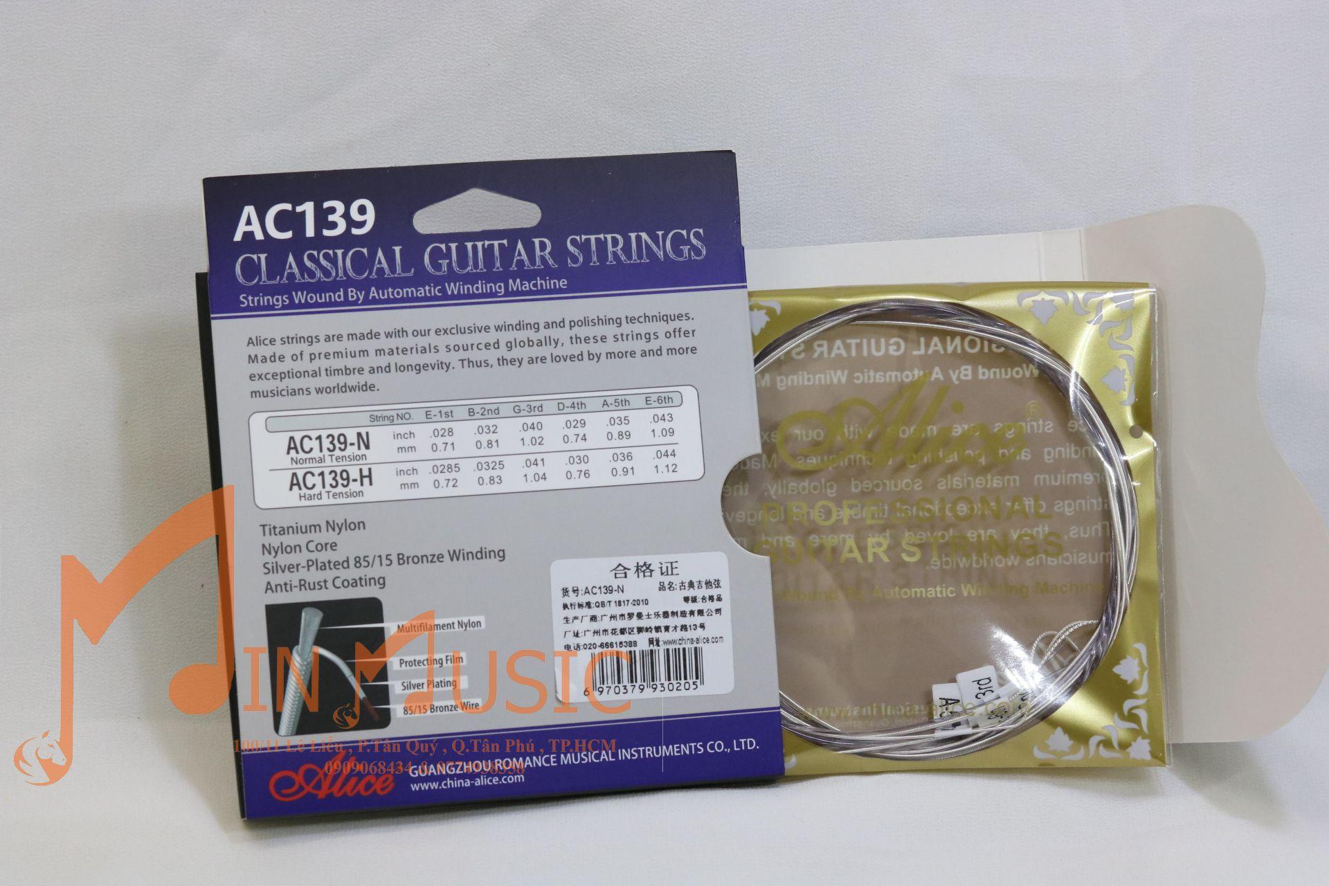 Dây Đàn Guitar Classic Alice AC139 | dây nylong