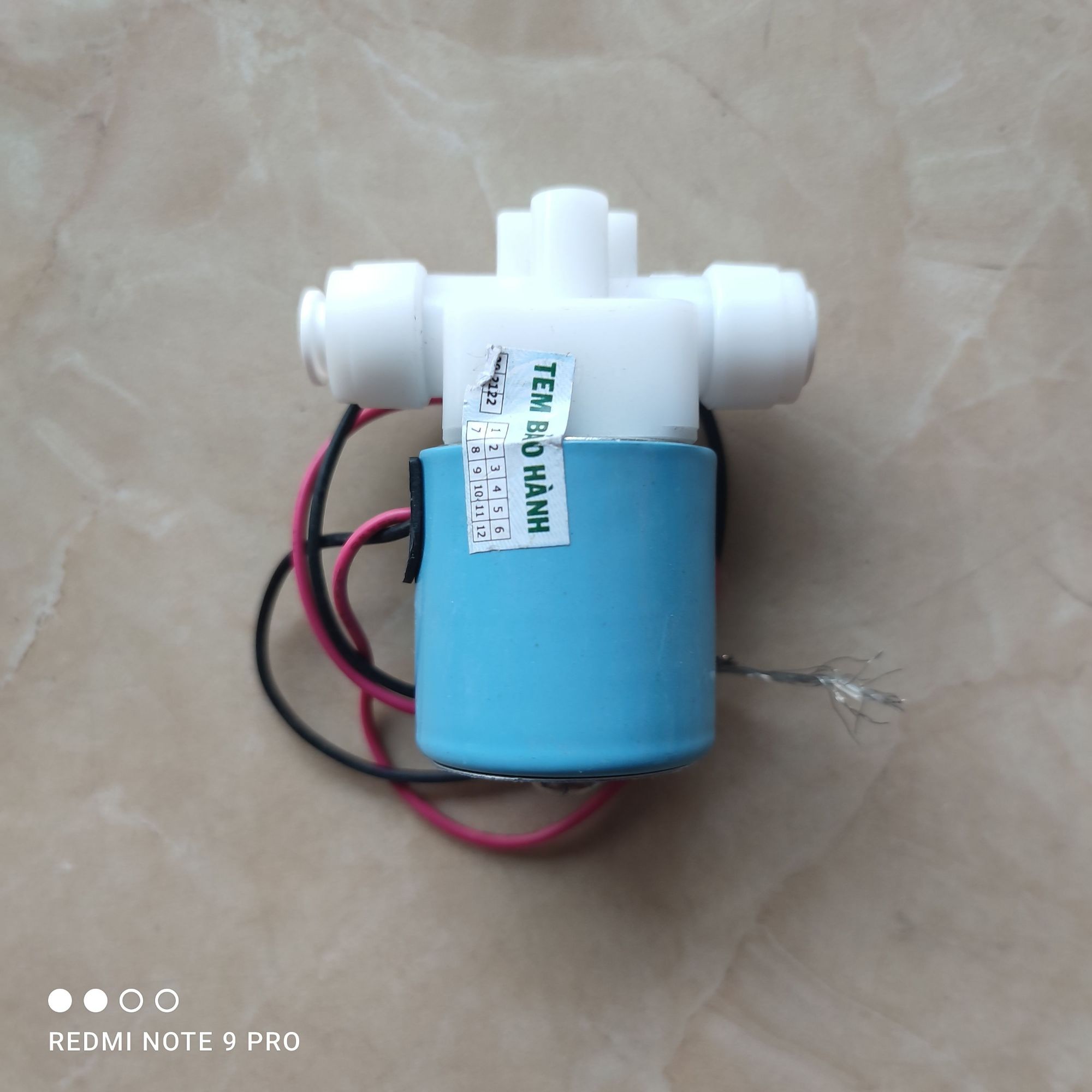 Van điện từ xanh dùng cho máy lọc nước