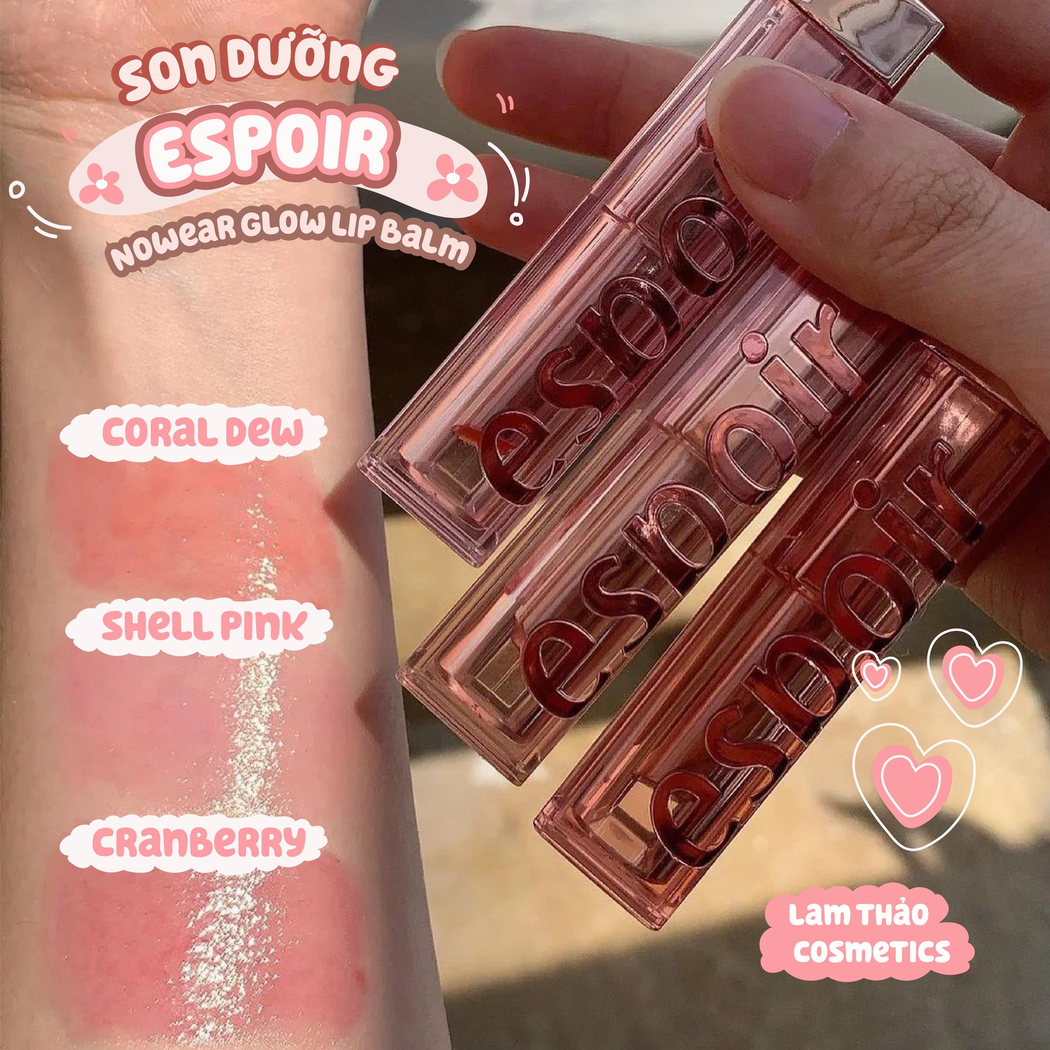 Son Dưỡng Espoir Nowear Glow Lip Balm