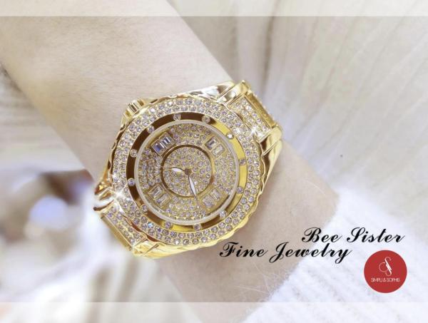 Đồng hồ nữ Bee Sister 0917 cao cấp 38mm (Bạc/ Vàng) + Tặng hộp đựng đồng hồ thời trang & Pin