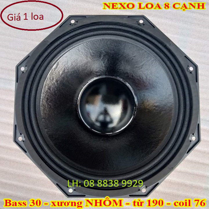 LOA BASS 30 NEXO TỪ 190 COIL 76 CAO CẤP - GIÁ 1 LOA