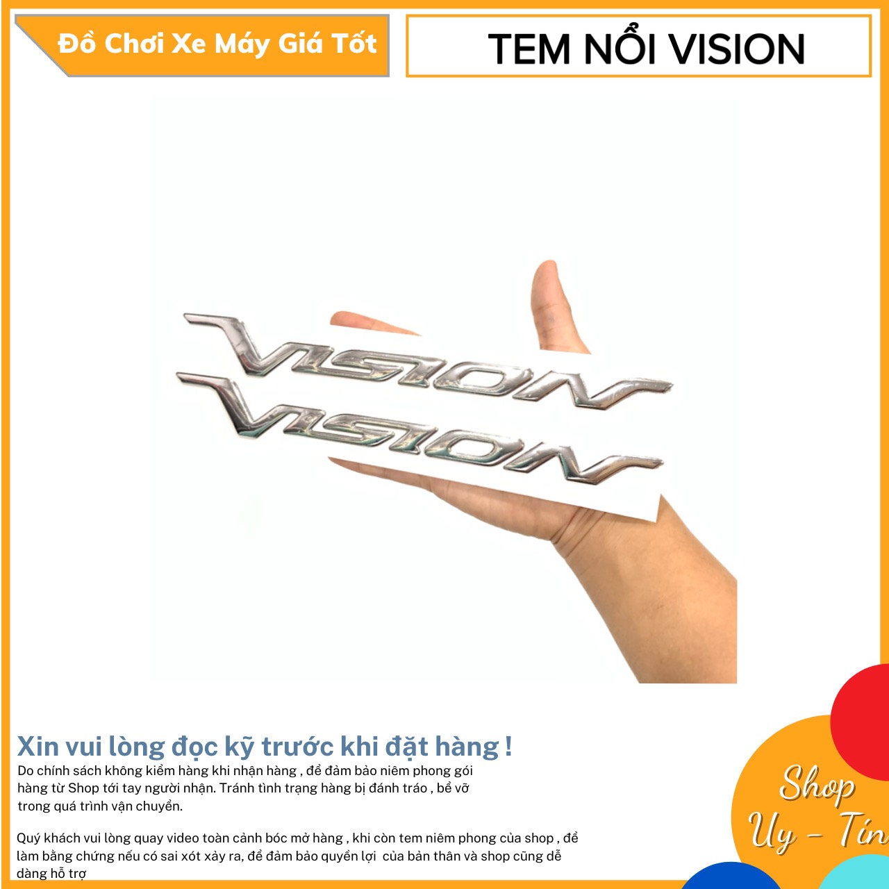 Tem Dán Chữ Nổi Cho HONDA VISION