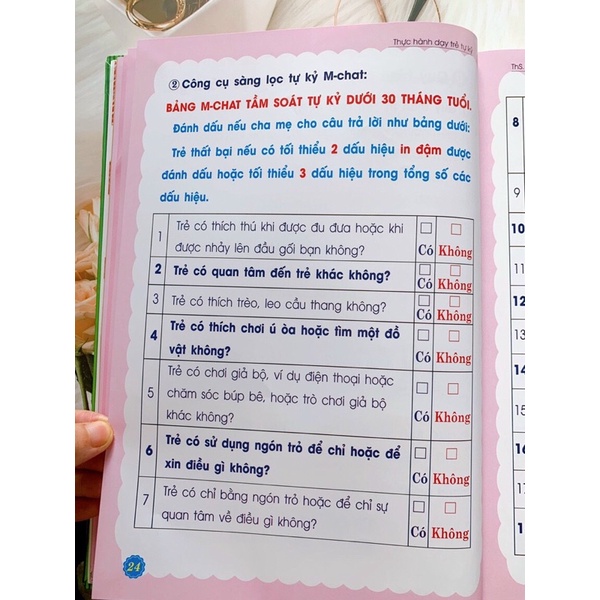 Học liệu Thực hành dạy trẻ tự kỷ ❤️