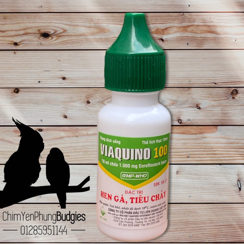 1 lọ Viaquino-100 chuyên tri hen gà, tiêu chảy trên vật nuôi,
