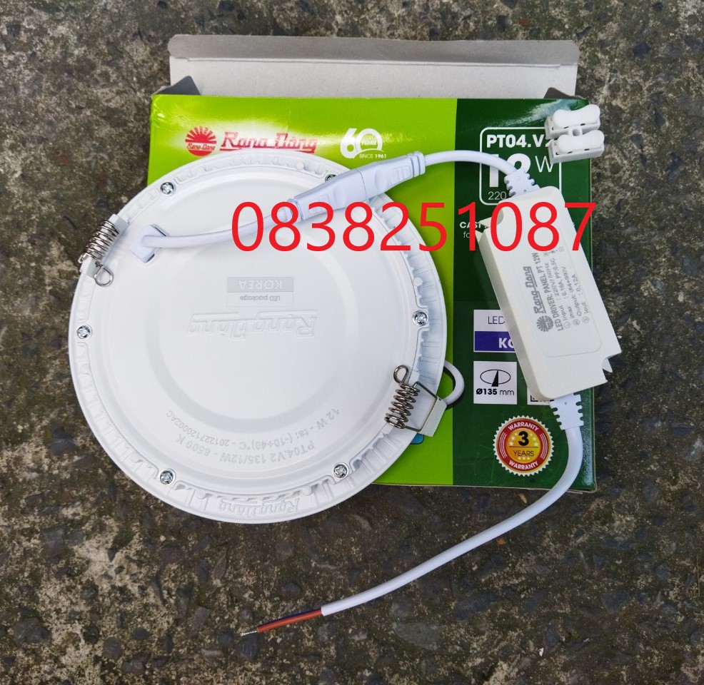 Đèn Led âm trần 12W Rạng Đông xài chip led SamSung