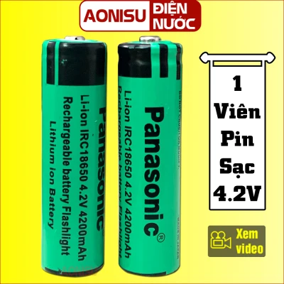 [XANH] Pin Sạc Panasonic IRC18650 4.2V 4200mAh - Made in Japan , Pin 18650 , Pin 4.2V , Pin Panasonic AONISU