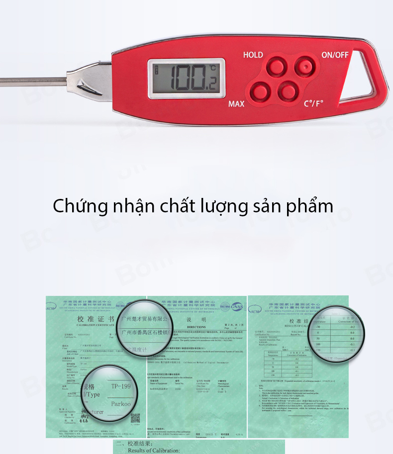 Nhiệt kế thực phẩm nhà bếp đo nhiệt độ thực phẩm