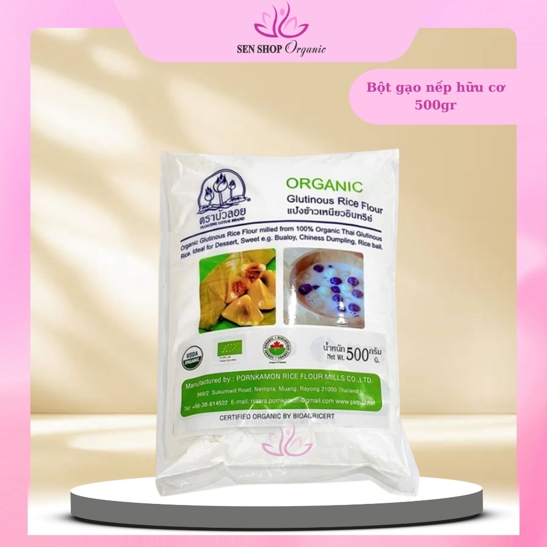 Bột Gạo Tẻ / Bột gạo nếp hữu cơ Thái Lan FLOATING LOTUS - Organic Rice Flour