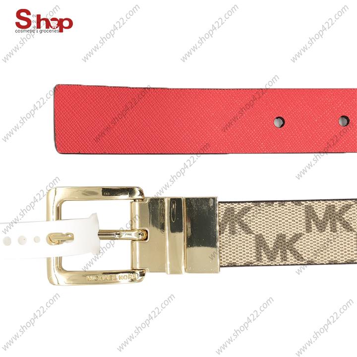 Dây Nịt Nữ Michael Kors Red Genuine Leather Size M