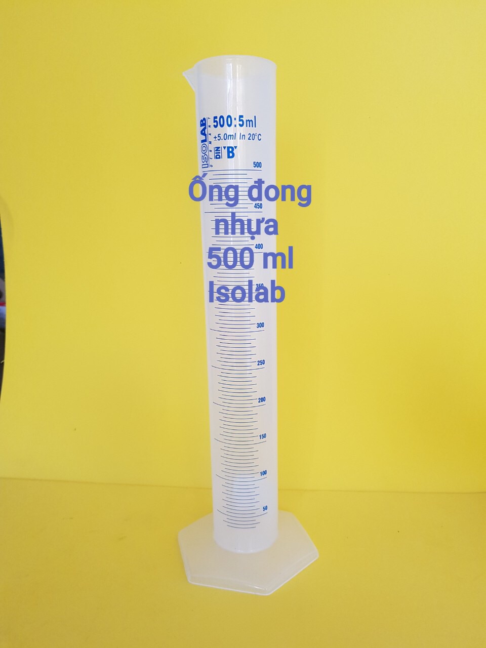 [HCM]Ống đong nhựa 500ml isolab Đức