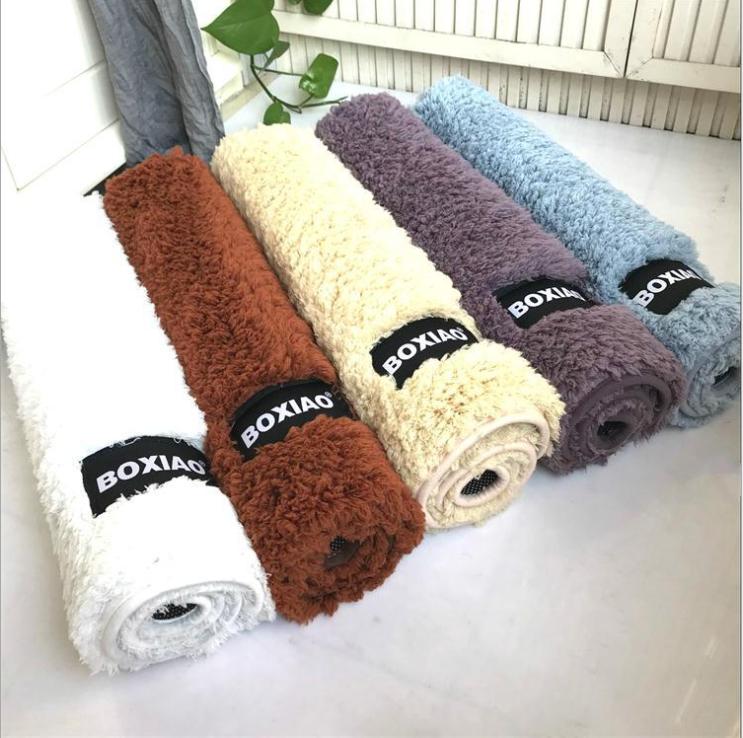 THẢM LAU CHÂN LEN SIÊU THẤM CAO CẤP (Nhiều màu) - [ Thảm lau chân siêu thấm thảm chùi chân thảm lông thảm chân]